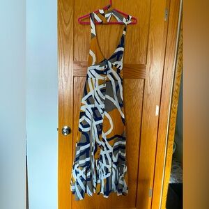 Anthropologie Maeve halter maxi dress